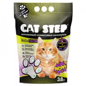 Cat Step Arctic Neon Наполнитель для Кошачьего туалета Впитывающий Силикагель 3,8л (92404)