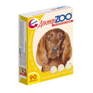 Доктор Zоо Витамины для Собак Со вкусом Сыра 90 табл*6шт (13005)
