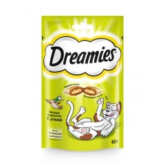 Dreamies для кошек Лакомые подушечки с Уткой 60гр*6шт (57851)