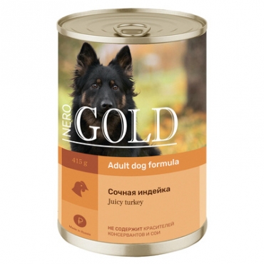 Nero Gold Консервы для собак "Сочная индейка" 415гр (53623)