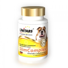Unitabs Slim Complex Q10 Витамины с L-карнитином для Собак 100 таб (59067)