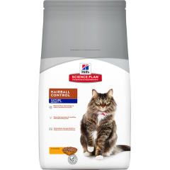 Hills Hairball Control Senior Корм для Пожилых кошек Вывод шерсти с Курицей