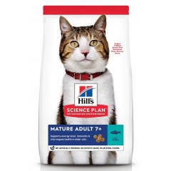 Hill`s Mature Adult 7+ Корм для Пожилых кошек для Поддержания подвижности с Тунцом