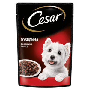 Cesar Паучи для собак Говядина с Овощами 85гр*28шт (88632)