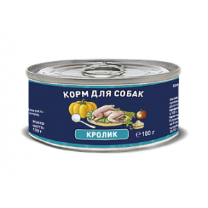 Solid Natura Влажный корм для собак Кролик 100гр (80315)