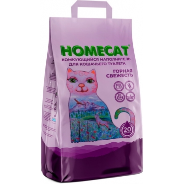 Homecat Комкующийся Наполнитель для Туалета "Горная свежесть"