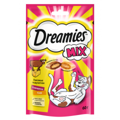 Dreamies для кошек Лакомые подушечки с Говядиной и Сыром 60гр*6шт ()