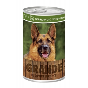 Vita Pro Grande Консервы для собак Говядина с Ягнёнком Кусочки в Соусе 1,25кг (61453)