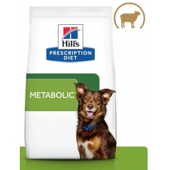 Сухой диетический корм для собак Hill's Prescription Diet Metabolic, способствует снижению и контролю веса, с ягненком и рисом, 12 кг