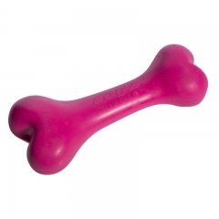 Rogz Игрушка для собак Кость из литой Резины,Розовая DA BONE RUBBER CHEW TOY