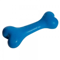 Rogz Игрушка для собак Кость из литой Резины,Синяя DA BONE RUBBER CHEW TOY