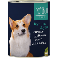 Petibon Smart Рубленое мясо для Собак с Курицей и Уткой 