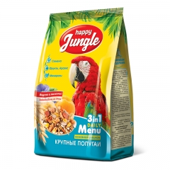 Happy Jungle Корм для крупных попугаев 500гр (69347)
