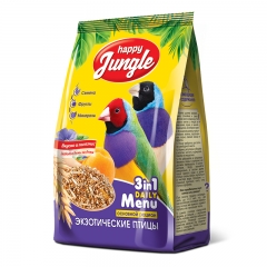 Happy Jungle Корм для экзотических птиц 500гр (69349)