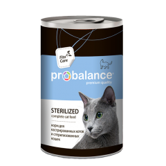 Probalance Sterilized Консервы для Стерилизованных кошек и Кастрированных котов 415гр (70062)