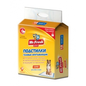 Mr.Fresh Super Гелевые Подстилки максимальной Впитываемости