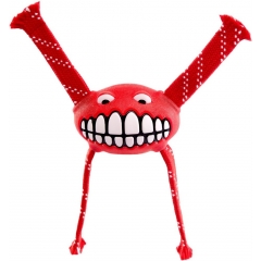 Rogz Игрушка с принтом Зубы и Пищалкой FLOSSY GRINZ Красный FLOSSY GRINZ ORALCARE TOY