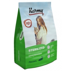 Karmy Sterilized Корм для стерилизованных и кастрированных кошек Лосось