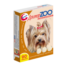 Доктор Zоо Витамины для Собак Со вкусом Копчёностей 90 табл*6шт (13647)
