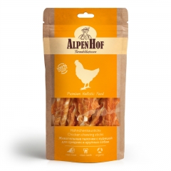 AlpenHof Жевательные палочки с Курицей для Средних и Крупных пород собак 80гр (74598)