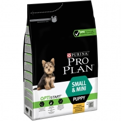 Pro Plan Корм для Щенков Мелких и Карликовых пород 1-10кг (Курица) Puppy Small Mini OptiStart