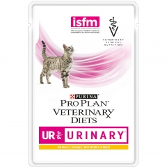 Purina UR Паучи Лечебные для Кошек при МКБ Мусс с Курицей 85гр (70575)