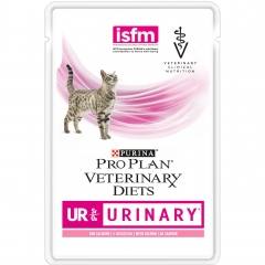 Purina UR Паучи Лечебные для Кошек при МКБ Мусс с Лососем 85гр (70992)