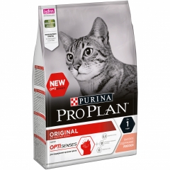 Сухой корм для кошек Pro Plan Original,профилактика зубного камня, с лососем