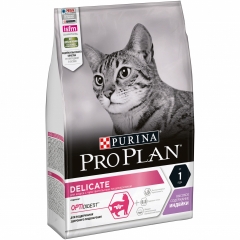 Сухой корм для кошек Pro Plan Delicate OPTIDigest,при чувствительном пищеварении, с индейкой