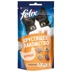Felix Хрустящее лакомство для взрослых кошек со вкусом Курицы 60гр (74147)