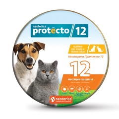 Neoterica Protecto Ошейник от Блох и Клещей для Кошек и Собак мелких пород 2шт (76161)