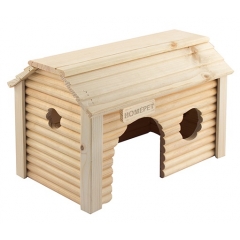 Homepet Домик для мелких грызунов Усадьба деревянный 19*31*18см (78046)