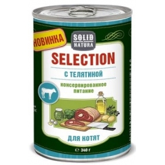 Solid Natura Selection Консервы для Котят с Телятиной 340гр (78827)