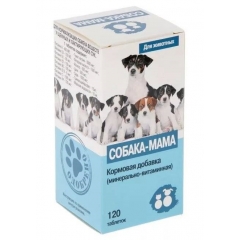 Собака-Мама Витаминная подкормка для Щенных и Кормящих сук 120таб (12509)