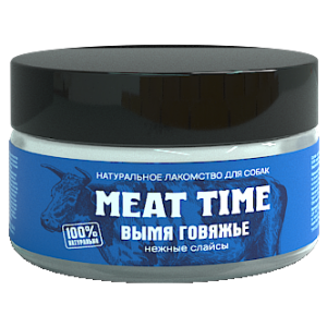 Meat Time Лакомство для собак Вымя говяжье Нежные слайсы 40гр (79237)