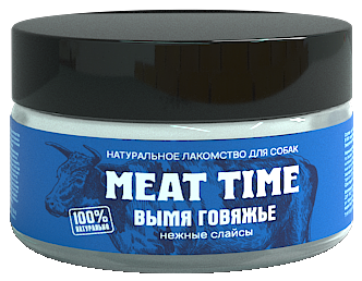 Meat Time Лакомство для собак Вымя говяжье Нежные слайсы 40гр (79237)