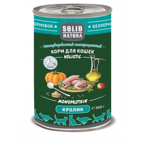 Solid Natura Влажный корм для Кошек Кролик 340гр (80344)