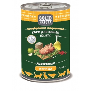 Solid Natura Влажный корм для Кошек Курица 340гр (80345)