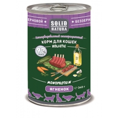 Solid Natura Влажный корм для Кошек Ягнёнок 340гр (80347)