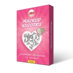 Cliny Мягкие коготки Жемчужно-Белые 40шт (81089)