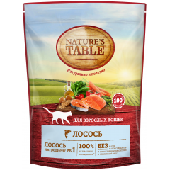 Nature's Table Сухой Корм для Кошек с Лососем