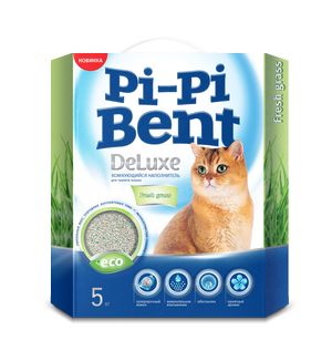 Pi-Pi-Bent Наполнитель Комкующийся "Deluxe Fresh" 5кг (83282)