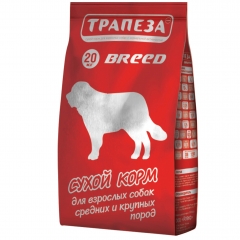 Трапеза Breed Корм для собак Средних и Крупных пород 20кг (84151)