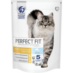 Perfect Fit Корм для Чувствительных кошек с Лососем 650гр (88237)