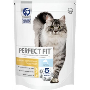 Perfect Fit Корм для Чувствительных кошек с Лососем 650гр (88237)