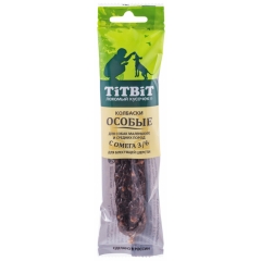 Titbit 1652 Колбаски Особые с омега 3/6 для собак маленьких и средних пород 30гр (79716)