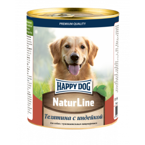 Happy Dog Консервы для собак Телятина с Индейкой 970гр (72238)