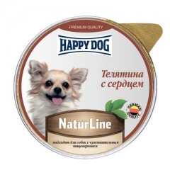 Happy Dog Natur Line Паштет для Собак Телятина с Сердцем 125гр (90131)