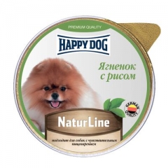 Happy Dog Natur Line Паштет для Собак Ягнёнок с Рисом 125гр (90133)