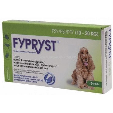 Fypryst Spot On Антипаразитарные Капли для Собак (10-20кг) 3шт*134мг (фипронил)(41483)